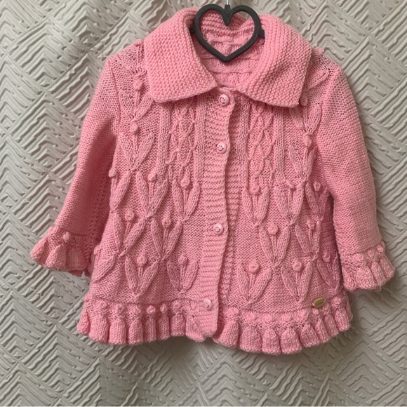 Handmade Other - Handmade girls wool cardigan size 3T
